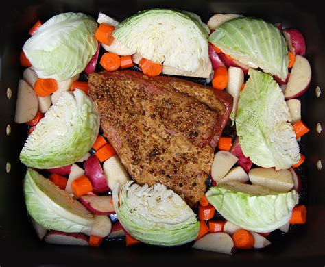 Corned beef and cabbage in oven bag