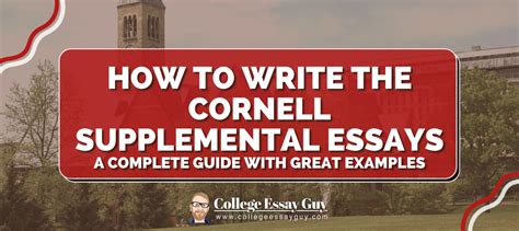 Cornell Supplemental Essays 2023
