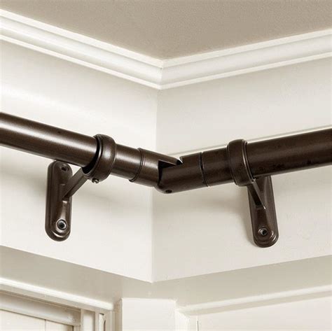 Corner curtain rod connector. Kenney Kinsley 3/4" Standard Decorative Window Curtain Rod. Kenney. 8. $40.99 - $46.99. When purchased online. Add to cart. 