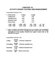 Cornerstone Activity Based Costing Solutions