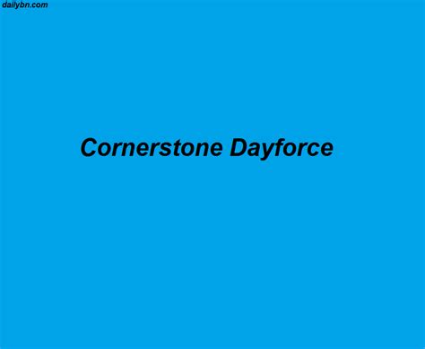 Cornerstone dayforce. Things To Know About Cornerstone dayforce. 
