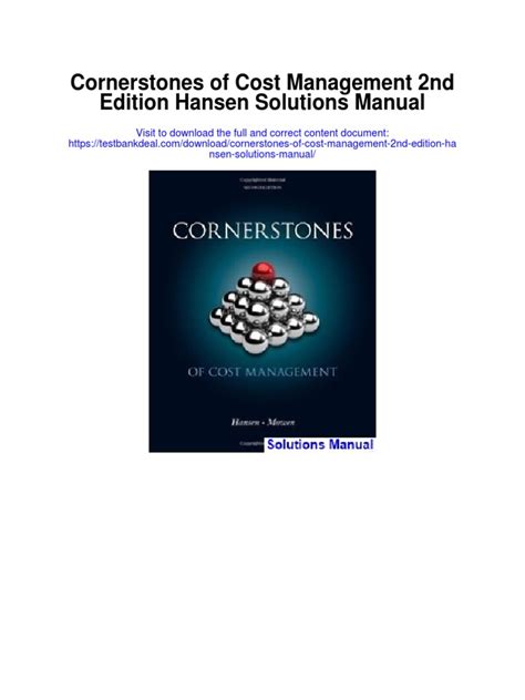 Cornerstones of cost management 2nd edition solutions manual. - Liebherr a900c zw litronic hydraulic excavator operation maintenance manual from serial number 51093.