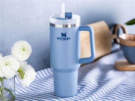 Shop Home's Stanley Blue Cream Size 30oz Coffee & Tea Accessories at a discounted price at Poshmark. Description: New and never used. Hand washed and put on a shelf. Sold by lovechristin. Fast delivery, full service customer support.