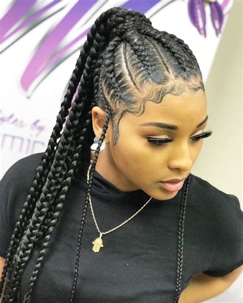 This video shows how to do jumbo cornrows without using hard hair 