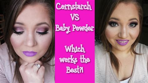 Cornstarch VS Baby Powder for Setting Makeup!