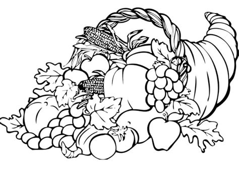 Cornucopia Coloring