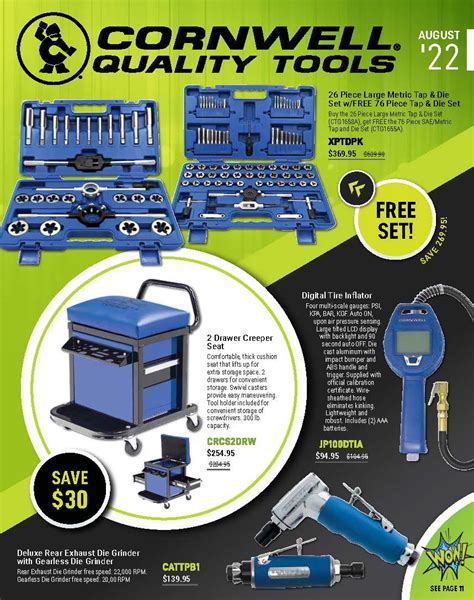 Cornwell tools august flyer.  August2025 - corporate. cornwelltools.  Download Flyer...