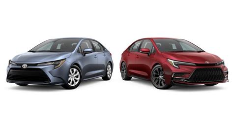 Corolla le vs se. Toyota Corolla Pricing. A used 2024 Toyota Corolla SE ranges from $25,478 to $28,988 while a used 2024 Toyota Corolla XSE is priced between $26,926 to $31,122. For a new model, the Toyota Corolla SE's price is between $25,429 and $28,565, with the Toyota Corolla XSE priced between $27,883 and $31,394. 