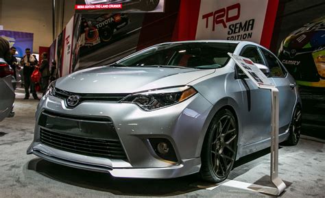 Corolla trd. I can't get trd parts. It takes a while for companies to update their information. Your car is very new. You have an 11th generation Corolla, regardless of what trim level it is, the parts are the same for 2014-2018. They are mechanically the same, just cosmetic changes between the years. In fact, there are parts that go back to 2009 that will fit. 