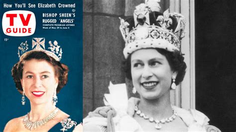 Coronation of queen elizabeth televised.  It was the first televised Why Quee...