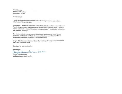 Coroner request.  This is a centralized and comprehensive source of information a...