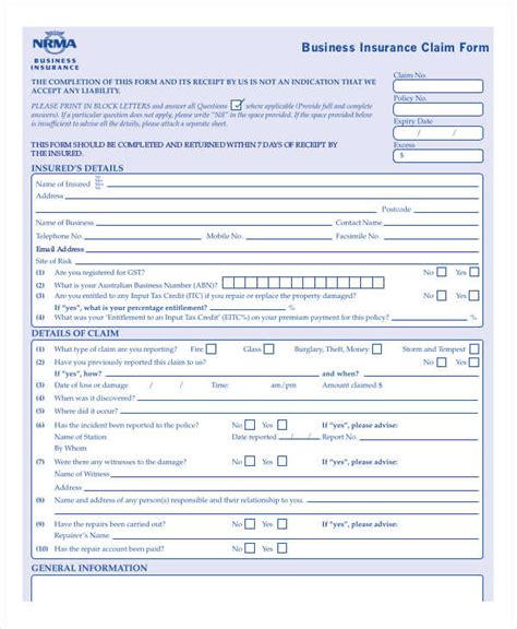 Corporate Claims CLAIM FORM - PSEGLINY