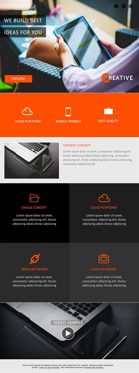 Corporate Email Template Design Design3edge Email template design