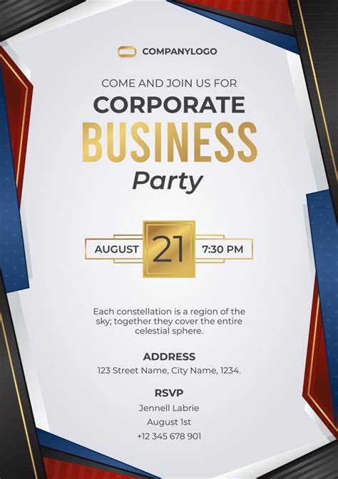 Corporate Invitation Template