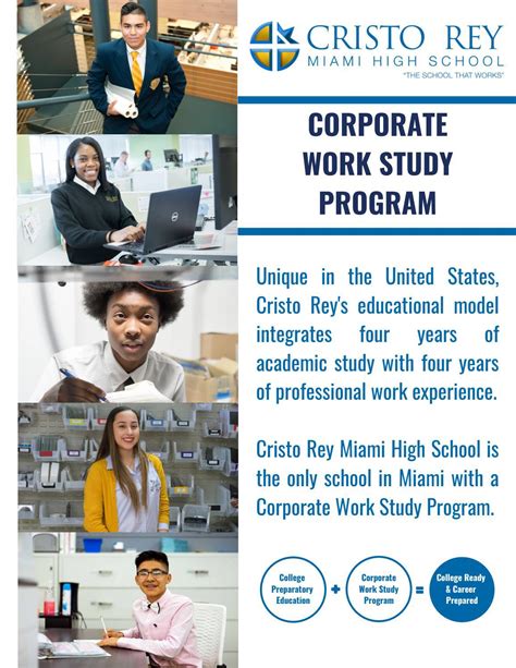 Corporate Work Study - Cristo Rey Miami High School