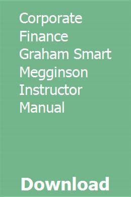 Corporate finance graham smart megginson instructor manual. - Common birds of southern africa struik pocket guides.