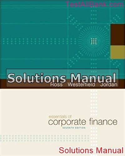 Corporate finance solutions manual 7th edition. - Sanciones a personas juridicas en el proceso penal.