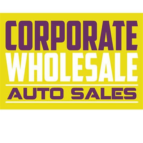 Corporate Wholesale Auto Sales, Wilmington, North Carolina. 1K likes · 17 were here. Corporate Wholesale specializes in sale of quality preowned vehicles which mostly are corporate truc. 
