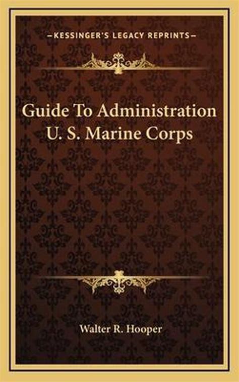 Corps Marine Administration Guide Reference