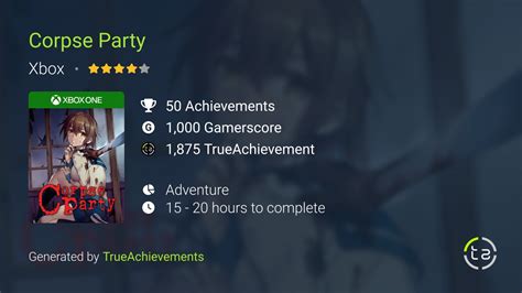 Corpse Party Achievements TrueAchievements