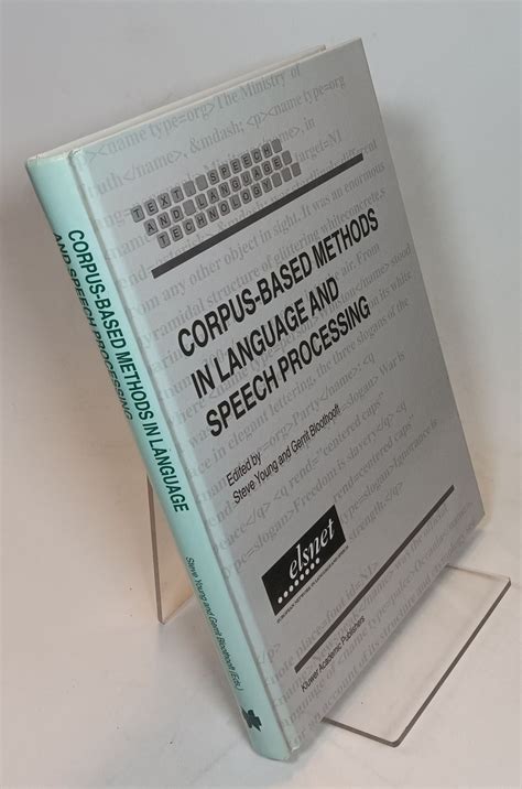 Corpus Based Methods In Language And Speech Processing 1st Edition