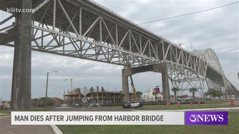 Corpus Christi. 0:00. 1:03. A man has been arrested after attempting to jump off the Harbor Bridge on Saturday afternoon, Corpus Christi police confirmed. Corpus Christi police stated on its .... 