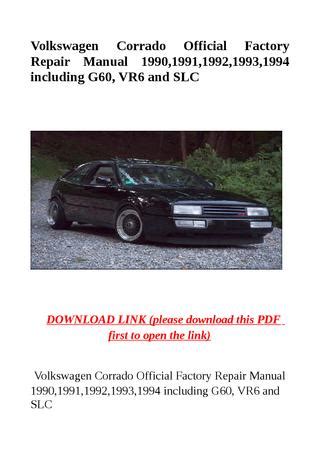 Corrado vr6 g60 slc service reparatur werkstatthandbuch 1989 1995. - Smith and wesson model 41 technical manual.