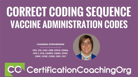 Correct Coding Sequence of Vaccine Administration Codes YouTube