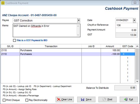 Correct GST Claimed on Giftcards – Infusion Business Software