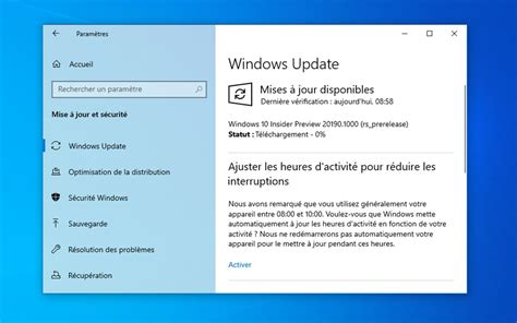 Correction de la mise à jour de la fonction pour Windows 10, la …