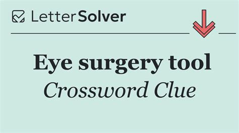 Corrective Eye Surgery Crossword Clue