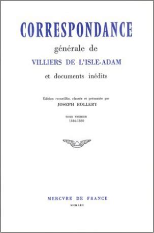 Correspondance générale de villiers de l'isle adam et documents inédits. - 7 [i. e. sedm] kytic pro buvola..