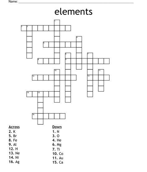 BE THE ESSENTIAL ELEMENT Crossword Clue. The Crossword Solver found 30 answers to "BE THE ESSENTIAL ELEMENT", 10 letters crossword clue. The Crossword Solver finds answers to classic crosswords and cryptic crossword puzzles. Enter the length or pattern for better results. Click the answer to find …. 
