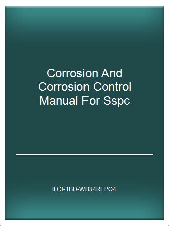 Corrosion and corrosion control manual for sspc. - Whirlpool portable air conditioner user manual.
