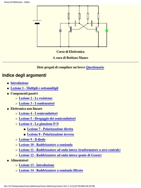 Corso Di Elettronica Per Principianti Pdf