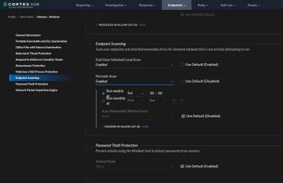 Cortex XDR Scheduled scans - LIVEcommunity - 446838 - Palo …