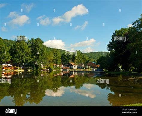 Cortland New York Little York Lake Dam landschaftlich reizvolles ...