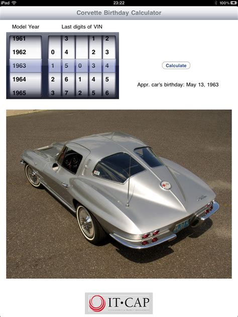 Corvette Birthday Calculator Corvette Central