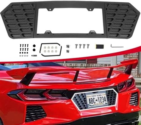 Corvette License Plate Frames – tagged "fitment_2024-2024 C8 ...