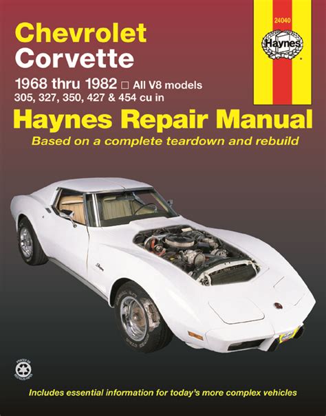 Corvette c3 repair manual 1968 1982. - 2001 chevy silverado 2500 hd repair manual.