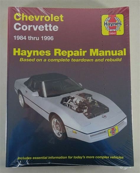Corvette c4 werkstatt reparaturanleitung alle 1983 1996 modelle abgedeckt. - 2005 dodge grand caravan owners manual.