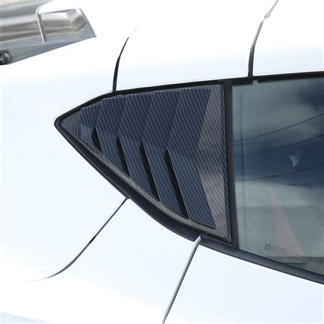 Corvette interior 2020.  Fits All 2020 .  Carbon Fiber Rear Quarter Window louve...