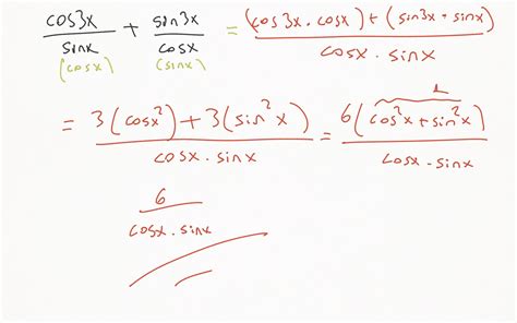 ⇒ sin(3x) −cos(3x) = 0. . Cos3x