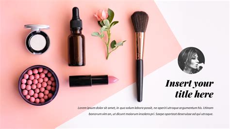 Cosmetic Makeup Powerpoint Templates Design