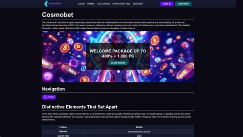 Cosmobet Australia online casino experience