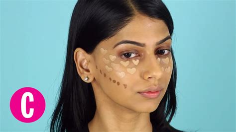 Cosmopolitan contouring. The £3.99 Collection Contour Kit used 3 ways. How to contour your eyes, cheekbones and chest with a picture step-by-step guide at Cosmopolitan.co.uk 