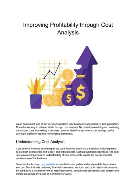 Cost Accounting And Profitability Analysis Reprint