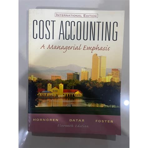Cost accounting a managerial emphasis 11th edition student guide and review manual. - Hitachi ex1200 5c excavator parts catalog manual.