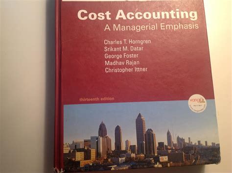 Cost accounting a managerial emphasis 13th edition instructors manual. - Cr snyman 5th addition criminal law.