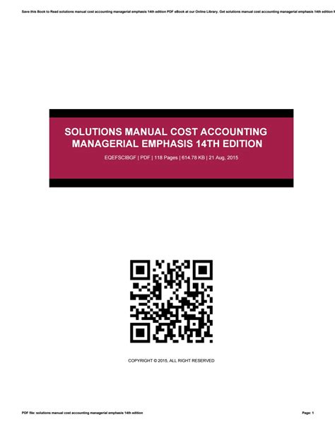 Cost accounting a managerial emphasis 14e solutions manual free download. - Radio shack pro 2052 scanner manual.